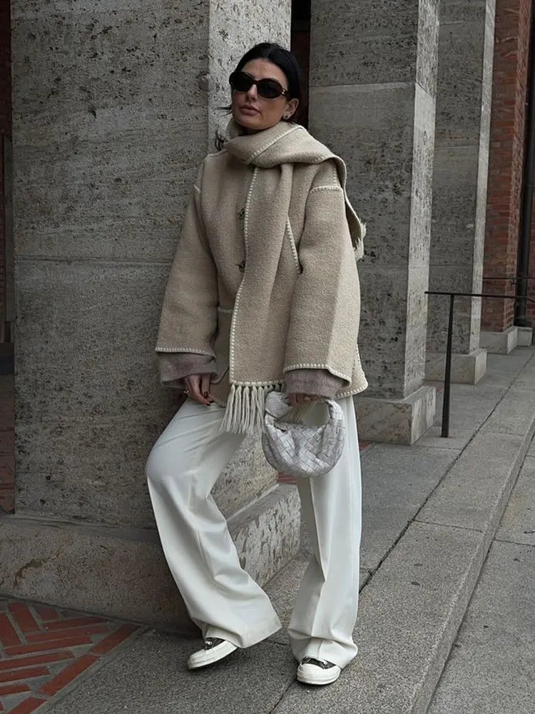 CLAIRE - Scarf Coat