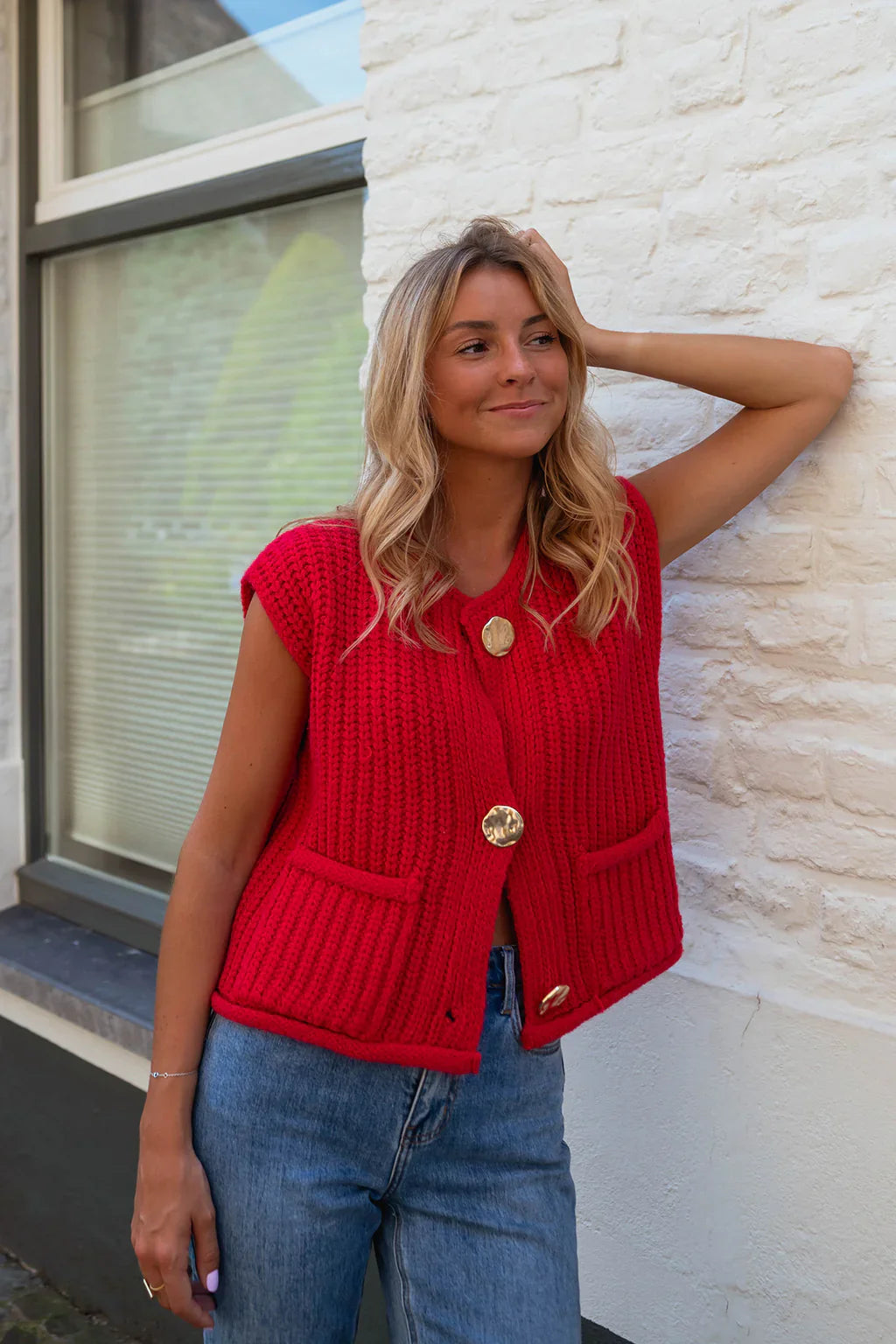 Bo - Knitted style vest