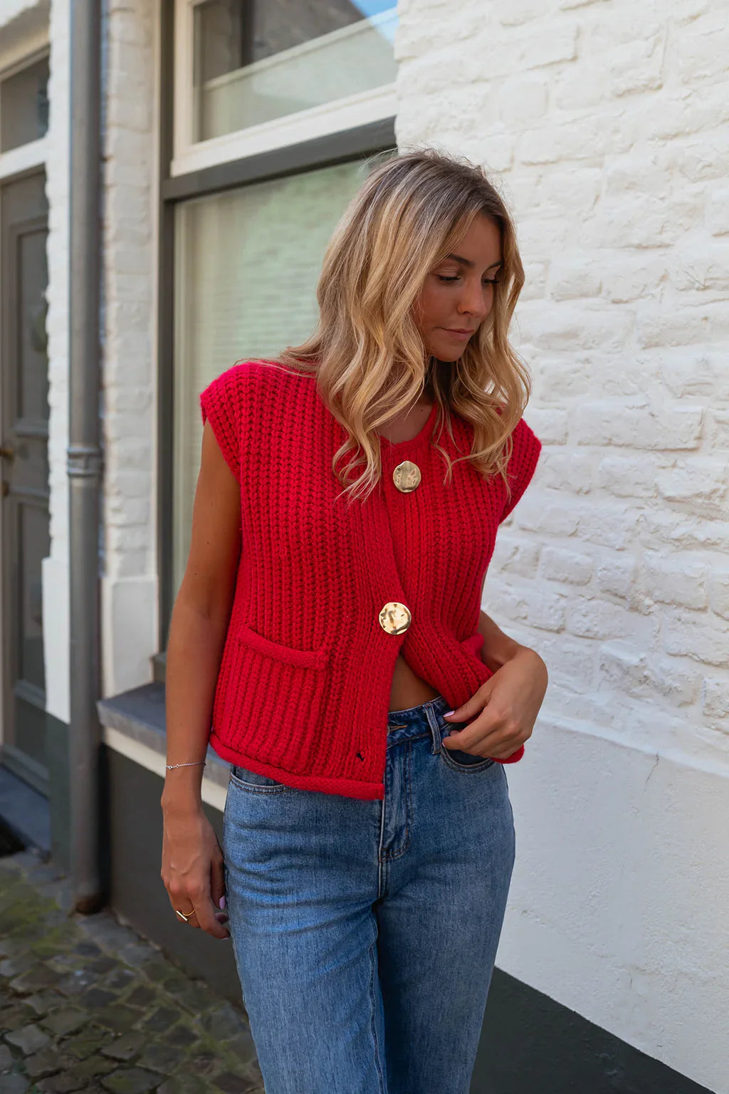 Bo - Knitted style vest