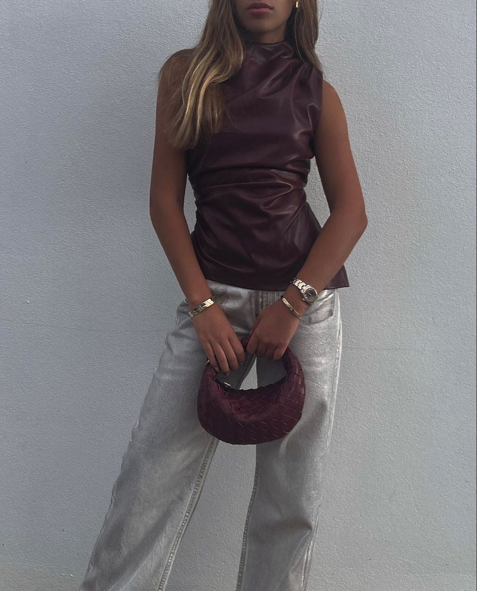 Cara - Burgundy Top