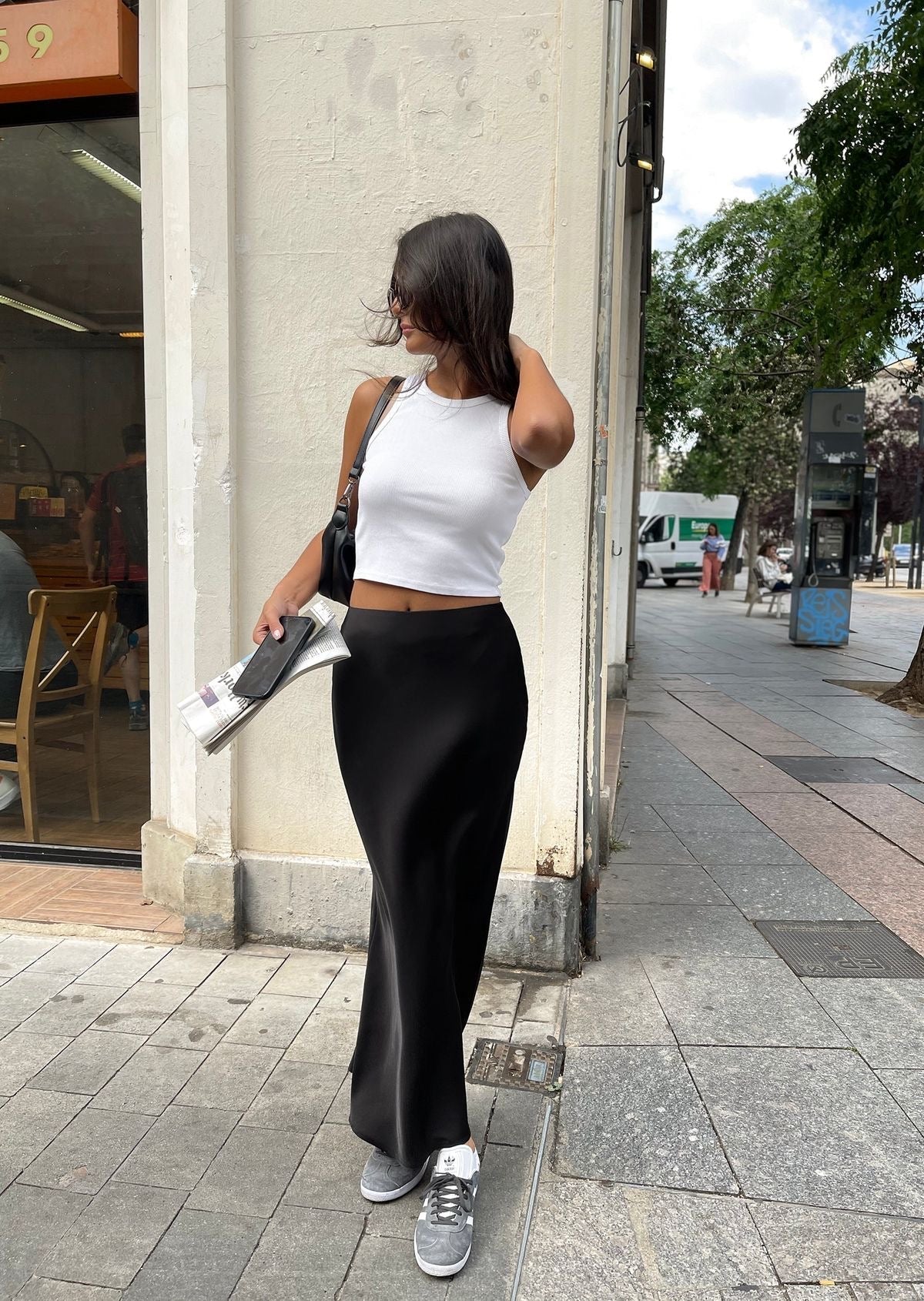 July - Satin Maxi Skirt