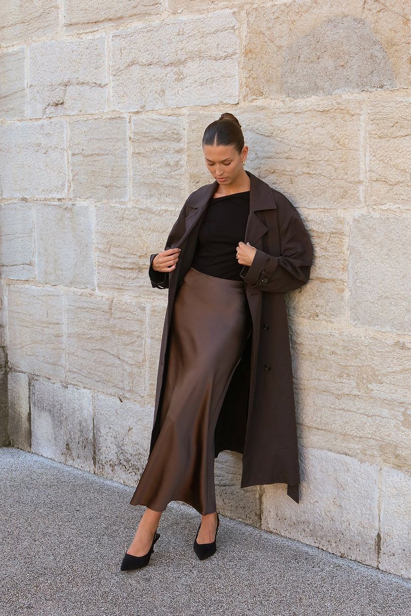 July - Satin Maxi Skirt