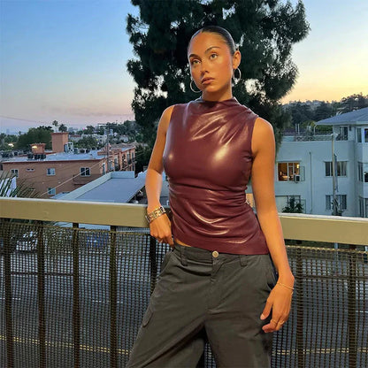 Cara - Burgundy Top