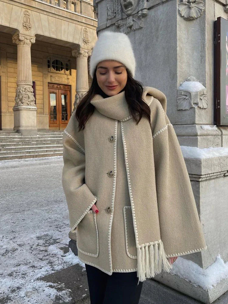 CLAIRE - Scarf Coat