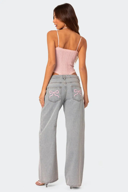 Fleur - Essentiel Bow Tie Jeans