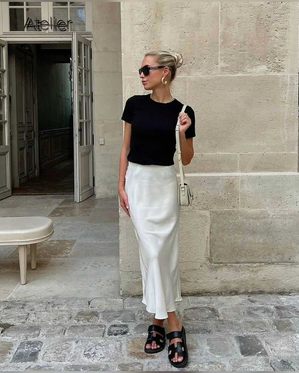 July - Satin Maxi Skirt