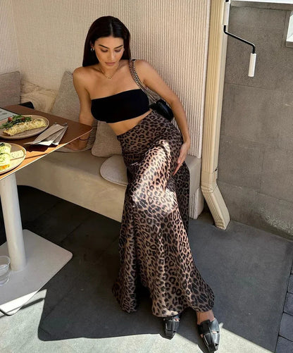 Leonore - Elegante luipard rok