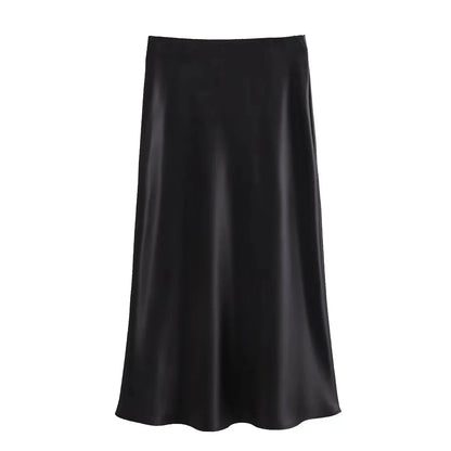 July - Satin Maxi Skirt