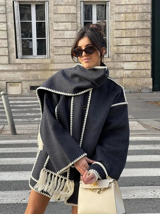 CLAIRE - Scarf Coat