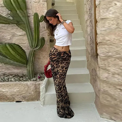 Leonore - Elegante luipard rok