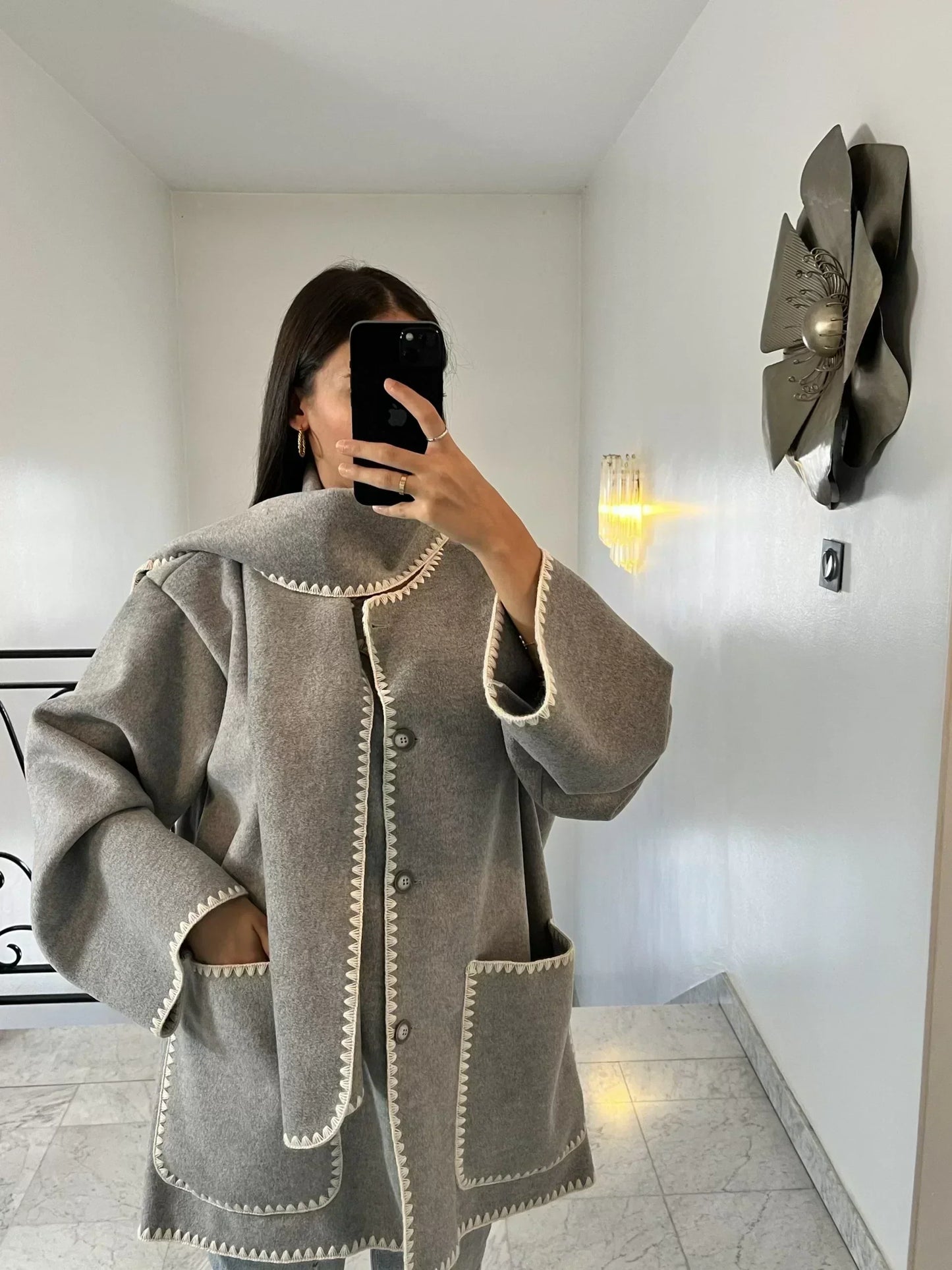 CLAIRE - Scarf Coat